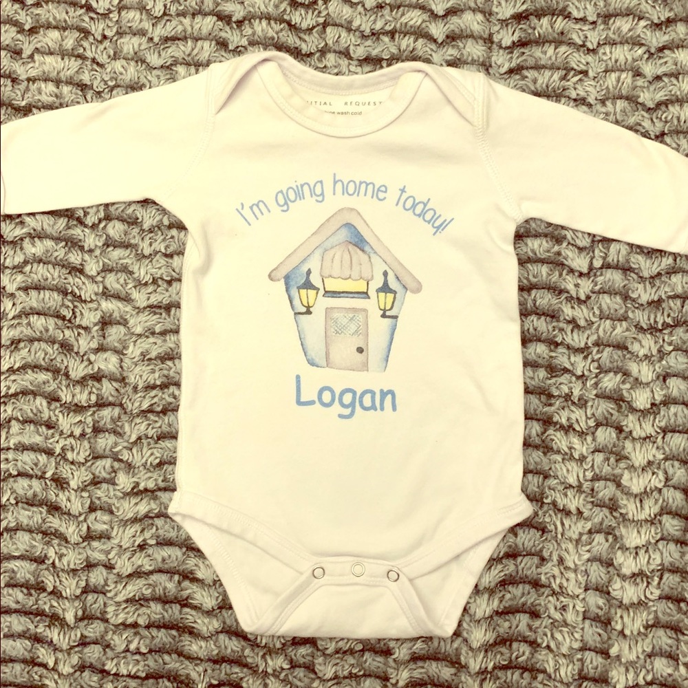 0-3M Logan’s “I’m going home today” Onesie